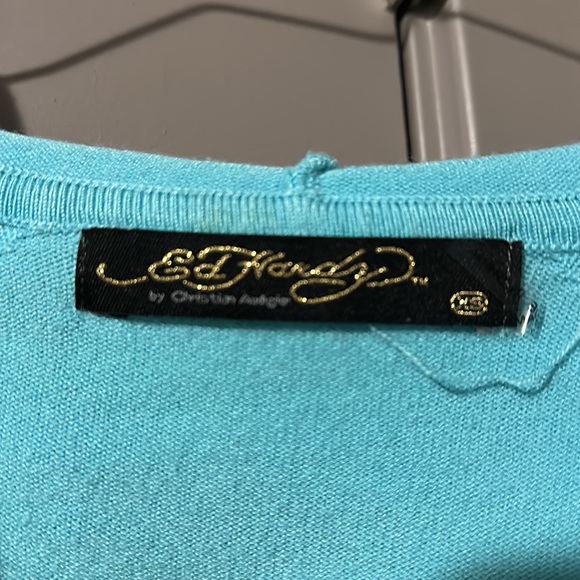 Y2K Ed Hardy Rhinestone Hoodie - Picture 5 of 8